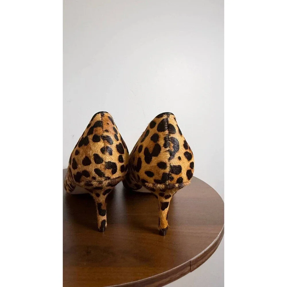 Nine West Arlene Pumps 9M Leopard Print Pointy Toe Kitten Heel NIB msrp$119 - Picture 10 of 15
